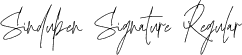 Sindupen Signature Regular font - Sindupen Signature.otf