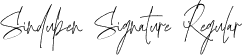 Sindupen Signature Regular font - Sindupen Signature.ttf