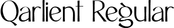 Qarlient Regular font - Qarlient.ttf