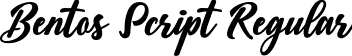 Bentos Script Regular font - Bentos Script.otf