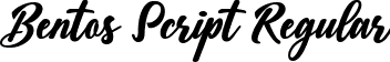 Bentos Script Regular font - Bentos Script.ttf