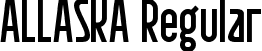 ALLASKA Regular font - ALLASKA.ttf