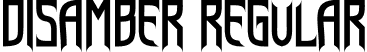 Disamber Regular font - Disamber.otf