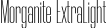 Morganite ExtraLight font - Morganite-ExtraLight.ttf