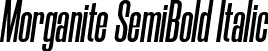 Morganite SemiBold Italic font - Morganite-SemiBoldItalic.ttf