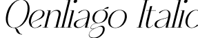 Qenliago Italic font - Qenliago-Italic.otf