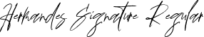 Hermandes Signature Regular font - Hermandes Signature.otf