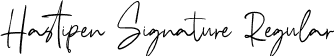 Hastipen Signature Regular font - Hastipen Signature.otf