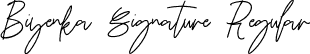 Biyenka Signature Regular font - Biyenka Signature.otf