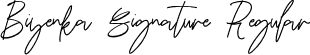 Biyenka Signature Regular font - Biyenka Signature.ttf