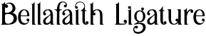 Bellafaith Ligature font - Bellafaith-Ligature.otf