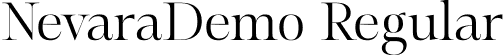 NevaraDemo Regular font - NevaraDemo-Regular.otf