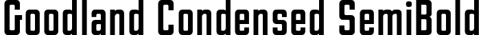 Goodland Condensed SemiBold font - Goodland Condensed SemiBold.otf