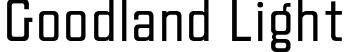 Goodland Light font - Goodland Light.otf