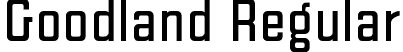 Goodland Regular font - Goodland.otf