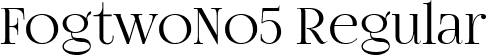 FogtwoNo5 Regular font - FogtwoNo5.ttf