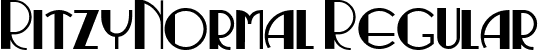 RitzyNormal Regular font - RitzyNormal.ttf