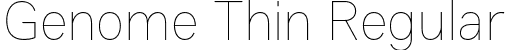 Genome Thin Regular font - Genome-Thin.otf