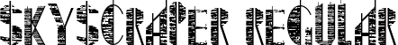 Skyscraper Regular font - Skyscraper_by_Klyukin.ttf