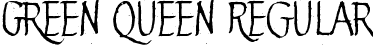 Green Queen Regular font - Green Queen.ttf