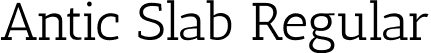 Antic Slab Regular font - AnticSlab-Regular.ttf