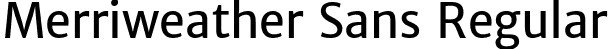 Merriweather Sans Regular font - MerriweatherSans-Regular.ttf