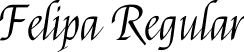 Felipa Regular font - Felipa-Regular.ttf