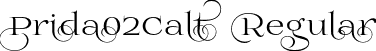 Prida02Calt Regular font - Prida02Calt.otf