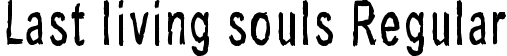 Last living souls Regular font - Last living souls.ttf