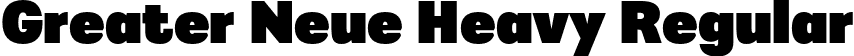 Greater Neue Heavy Regular font - greaterneue-heavy.otf