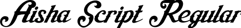 Aisha Script Regular font - Aisha Script.ttf