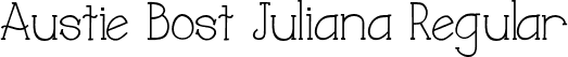 Austie Bost Juliana Regular font - Austie Bost Juliana.ttf