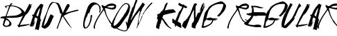 Black Crow King Regular font - Black Crow King.ttf