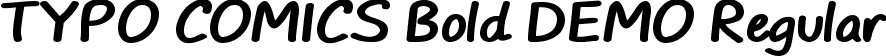 TYPO COMICS Bold DEMO Regular font - TYPO_COMICS_bold_demo.otf