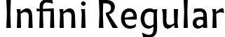 Infini Regular font - infini-romain.otf