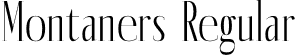 Montaners Regular font - Montaners-3zpML.otf