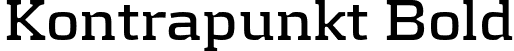 Kontrapunkt Bold font - KontrapunktBold.otf