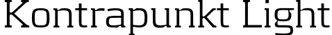 Kontrapunkt Light font - KontrapunktLight.otf