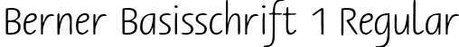 Berner Basisschrift 1 Regular font - BernerBasisschrift1.ttf