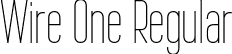 Wire One Regular font - WireOne.ttf