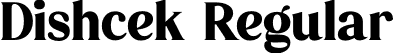 Dishcek Regular font - Dishcek-8MX2J.otf