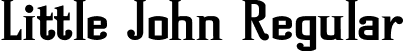 Little John Regular font - LittleJohn.ttf