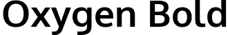 Oxygen Bold font - Oxygen-Bold.ttf