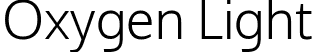 Oxygen Light font - Oxygen-Light.ttf