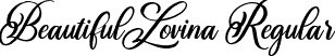 Beautiful Lovina Regular font - BeautifulLovinaRegular-aj7x.ttf