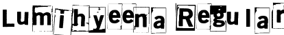 Lumihyeena Regular font - Lumihyeena.ttf