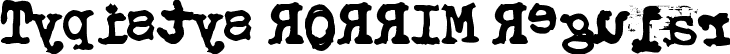 Typistys RORRIM Regular font - Typistys RORRIM.ttf