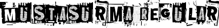 Mustasurma Regular font - Mustasurma.ttf