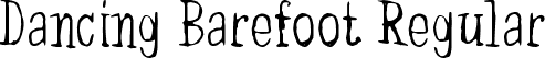 Dancing Barefoot Regular font - Dancing Barefoot.ttf