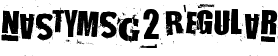 NastyMSG2 Regular font - NastyMSG2.ttf